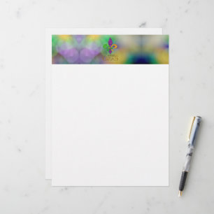 En-tête De Lettre Le vert violet doré festif de SlipperyJoe sur le t