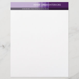 En-tête De Lettre LETTERHEAD MODERNE :: bande movale 4