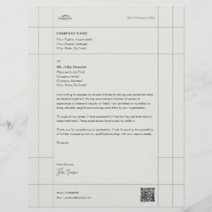 En-tête De Lettre Lettre d'affaires créative avec conception d'en-tê