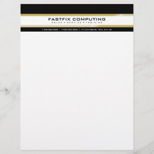 En-tête De Lettre LETTRE D'AFFAIRES SIMPLE TÊTE :: high-tech zing 3