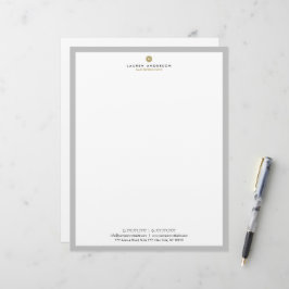 En-tête De Lettre Lettre de l'agent immobilier moderne Tête papeteri