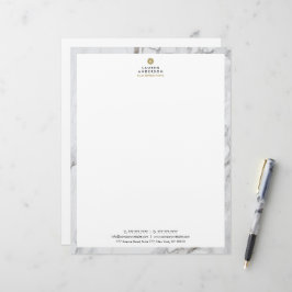 En-tête De Lettre Lettre de l'agent immobilier moderne Tête papeteri