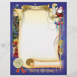 En-tête De Lettre Lettre Père Noël