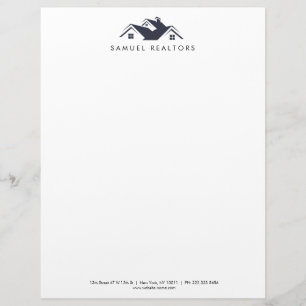 En-tête De Lettre Logo de maison de style moderne personnalisé pour 