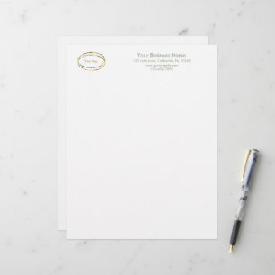 En-tête De Lettre Logo d'entreprise personnalisé vert sauge minimali