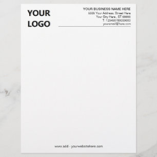 En-tête De Lettre Logo personnalisé Informations sur l'entreprise En