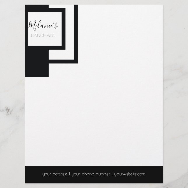 En-tête De Lettre Logo Professionnel - Archectural Monochrome (Devant)