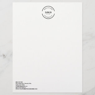 En-tête De Lettre Logo Simple LARGE Business personnalisable
