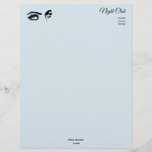 En-tête De Lettre Loving Light Blue Défini Dessin Female Aperçu