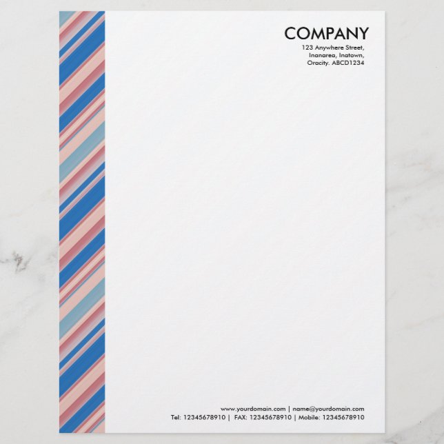 En-tête De Lettre Marge de couleur - Bandes 310515 (011) (Devant)