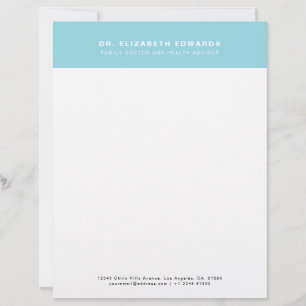 En-tête De Lettre Médecin de famille minimaliste moderne simple