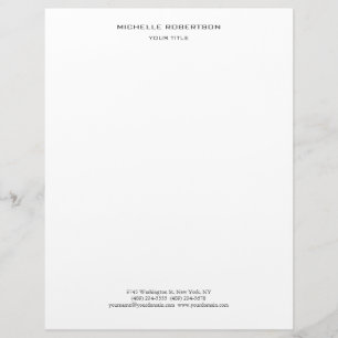 En-tête De Lettre Minimaliste moderne professionnel