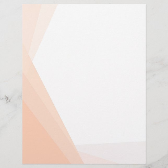 En-tête De Lettre Modèle blanc Apricot couleur blanche Personnalisé  (Devant)