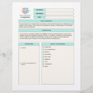 En-tête De Lettre Modèle d'achèvement du contrat d'âme Manifestation
