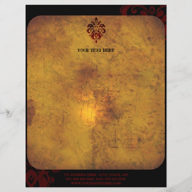 En-tête de lettre moderne classieux d'affaires (Devant)