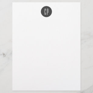 En-tête De Lettre Moderne Monogramme Professionnel Plat Initiales si