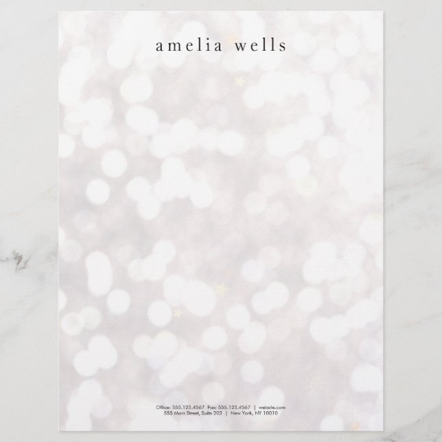 En-tête De Lettre Moderne professionnel créatif blanc simple (Devant)