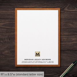 En-tête De Lettre Monogramme professionnel