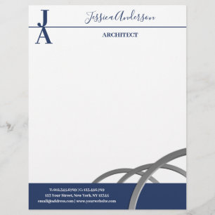 En-tête De Lettre Monogramme professionnel