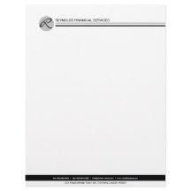 Monogramme professionnel gris noir