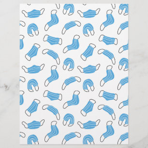 En-tête De Lettre motif de masque Médicale