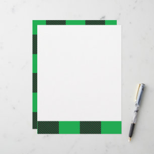 En-tête De Lettre Motif vert