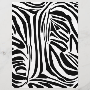 En-tête De Lettre Motif zèbre
