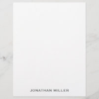 Nom typographique gris simple Stationery