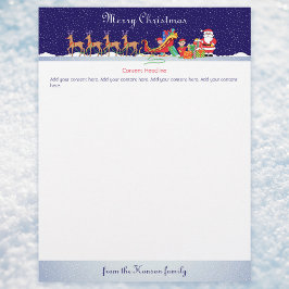 En-tête De Lettre Nuit avant Noël Newsletter avec Modèle