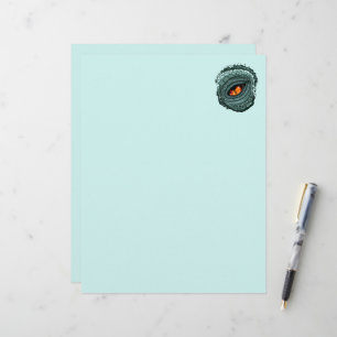 En-tête De Lettre Œil de prédateur reptile primal