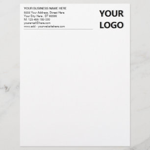 En-tête de lettre Office moderne Logo d'entrepris