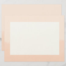 Pale Orange Watercolor Abstract