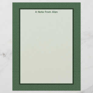 En-tête De Lettre Papier à lettres Little Green Diamonds