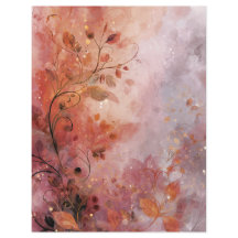 Papier scrapbook feuille de printemps à défilement