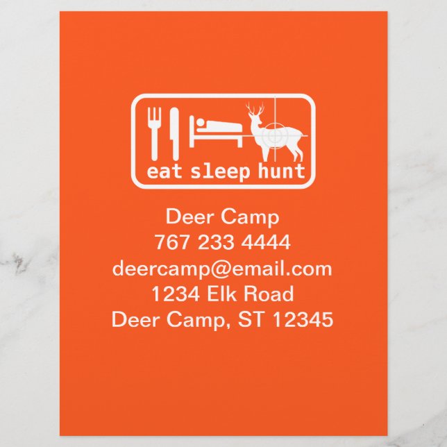 En-tête De Lettre Personnalisée Chasse au sommeil (Devant)