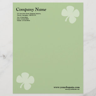 En-tête De Lettre Personnalisée Clover - Vert