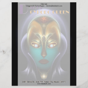 En-tête De Lettre Personnalisée Daria Cyborg Queen