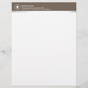 En-tête De Lettre Personnalisée Dentaire professionnel de dent d'icône de