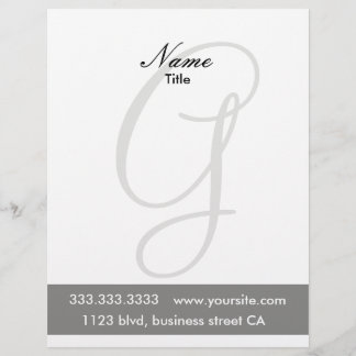 En-tête De Lettre Personnalisée en-têtes monogrammes
