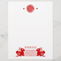 ILLUSTRATION CHINOISE DU LAPIN PAPERCUT DE