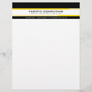En-tête De Lettre Personnalisée LETTRE D'AFFAIRES SIMPLE TÊTE :: high-tech zing 6