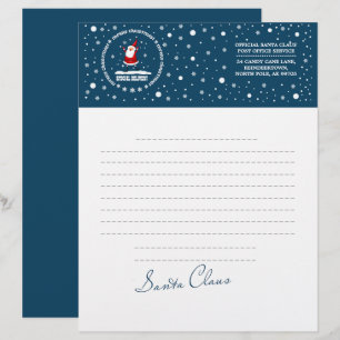 En-tête De Lettre Personnalisée Lettre du Père Noël. Personnalisé