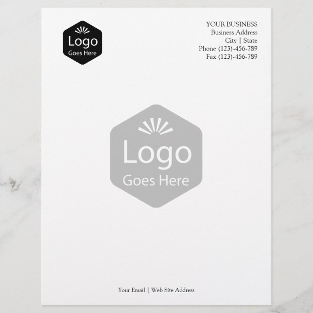 En-tête De Lettre Personnalisée Logo d'entreprise promotionnel personnalisé (Devant)