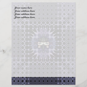En-tête De Lettre Personnalisée Méditation Violette