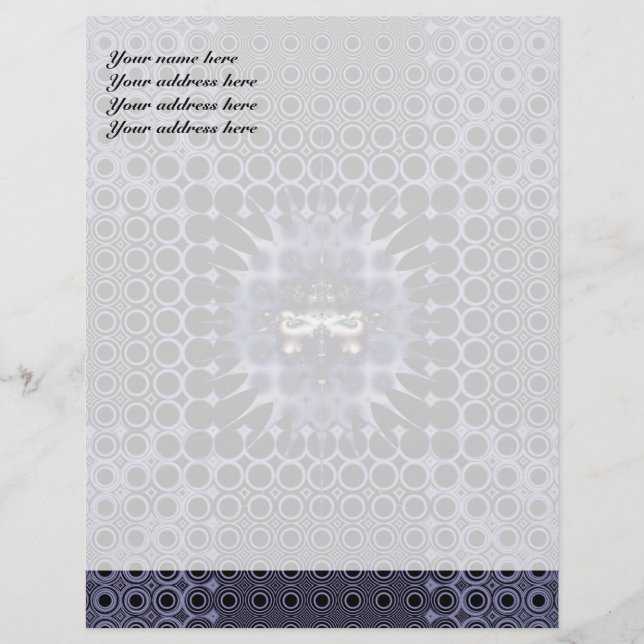 En-tête De Lettre Personnalisée Méditation Violette (Devant)