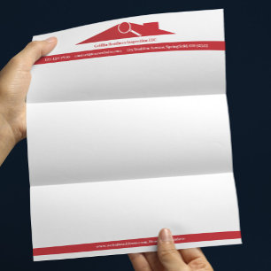En-tête De Lettre Personnalisée Modèle d'entête de lettre pour les services d'insp