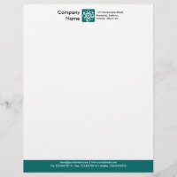 Pied de page couleur - Turquoise
