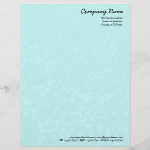 En-tête De Lettre Personnalisée Tapis de marguerites - bleu pâle