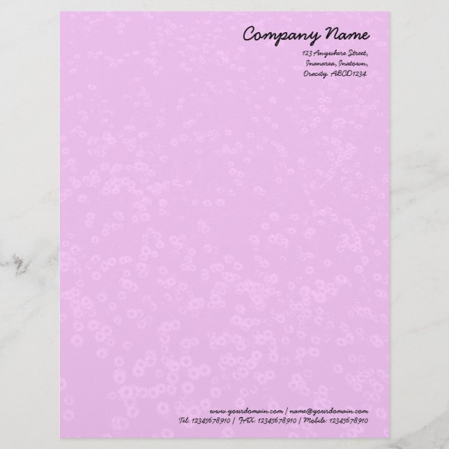 En-tête De Lettre Personnalisée Tapis de marmites - rose pâle (Devant)