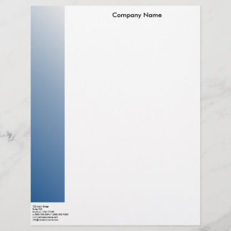 En-tête De Lettre Personnalisée Tête de lettre bleue